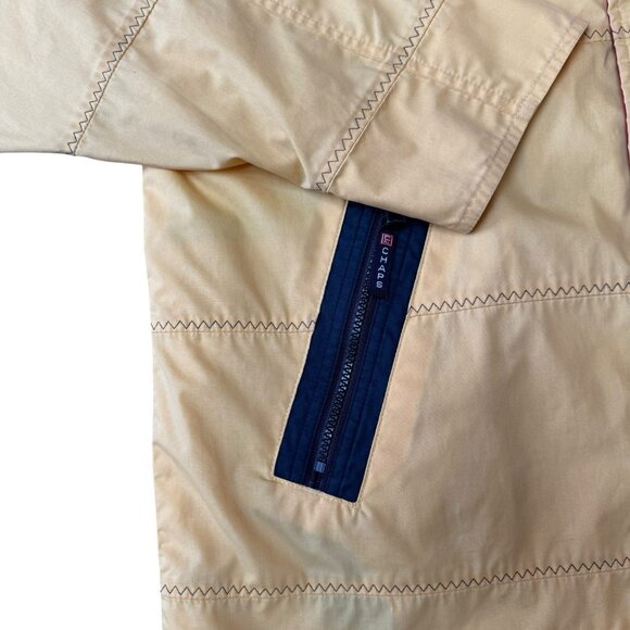 Vtg Chaps Ralph Lauren Jacket Sailing Yachting Mens Size XL Yellow Windbreaker - Picture 5 of 8